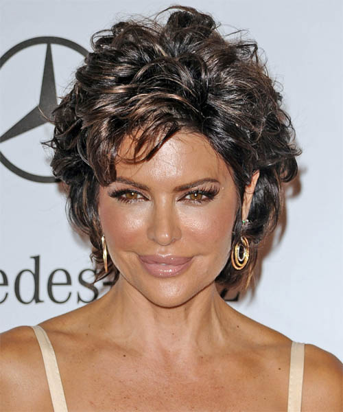 Lisa Rinna Short Straight   Dark Mocha Brunette   Hairstyle