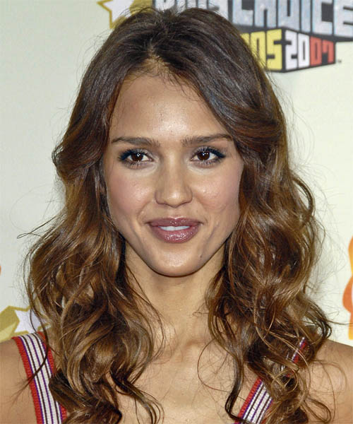 Jessica Alba Long Wavy     Hairstyle
