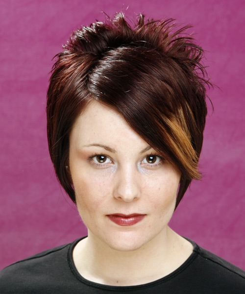 Short Sleek Mocha Brunette Hairstyle With Height