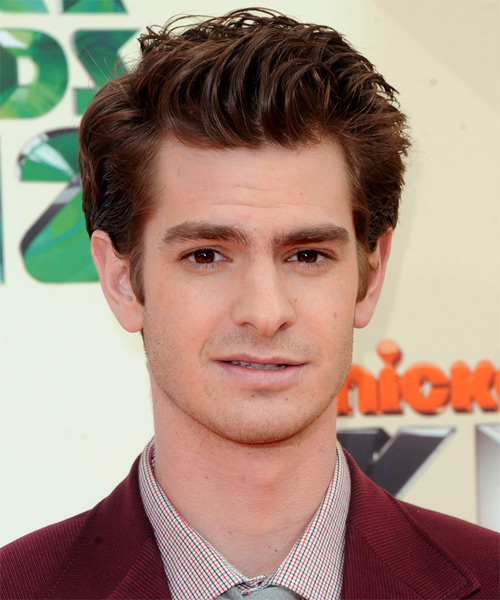 Andrew Garfield Short Straight   Dark Brunette   Hairstyle