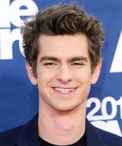 Andrew Garfield Short Straight    Ash Brunette   Hairstyle