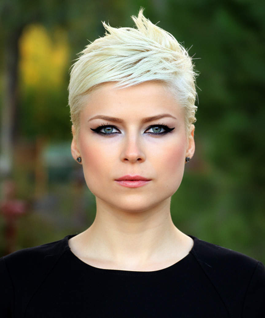 Edgy Pixie Cut With Height And Movement