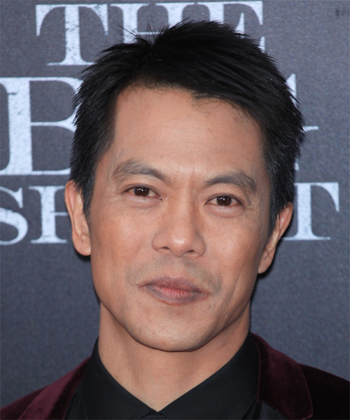 Byron Mann Short Straight    Hairstyle 