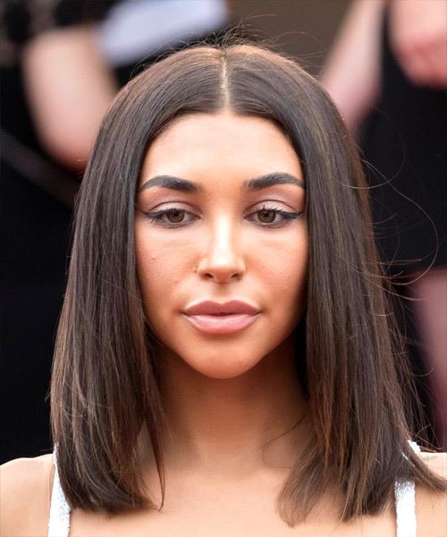 Chantel Jeffries Medium Straight  Bob  Haircut 