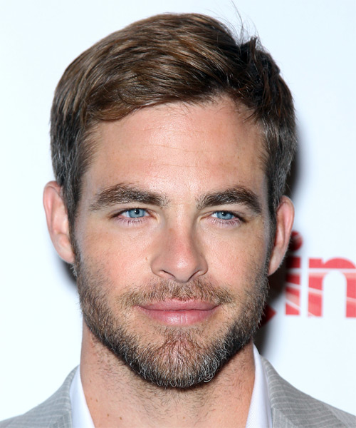 Chris Pine Short Straight   Light Brunette   Hairstyle