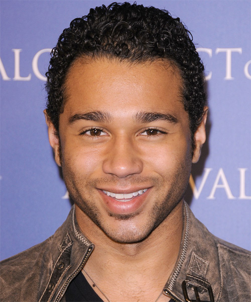Corbin Bleu Short Curly   Dark Brunette  Hairstyle