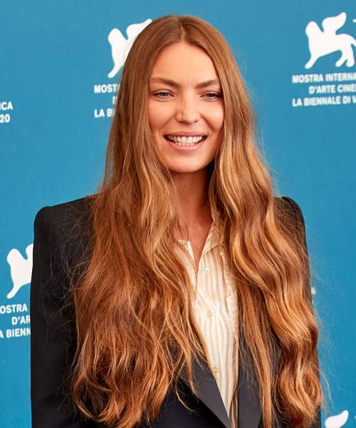 Cristina Chiriac Long Wavy  Asymmetrical  Hairstyle 