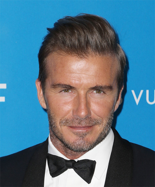 David Beckham Short Slicked Back Hairstyle