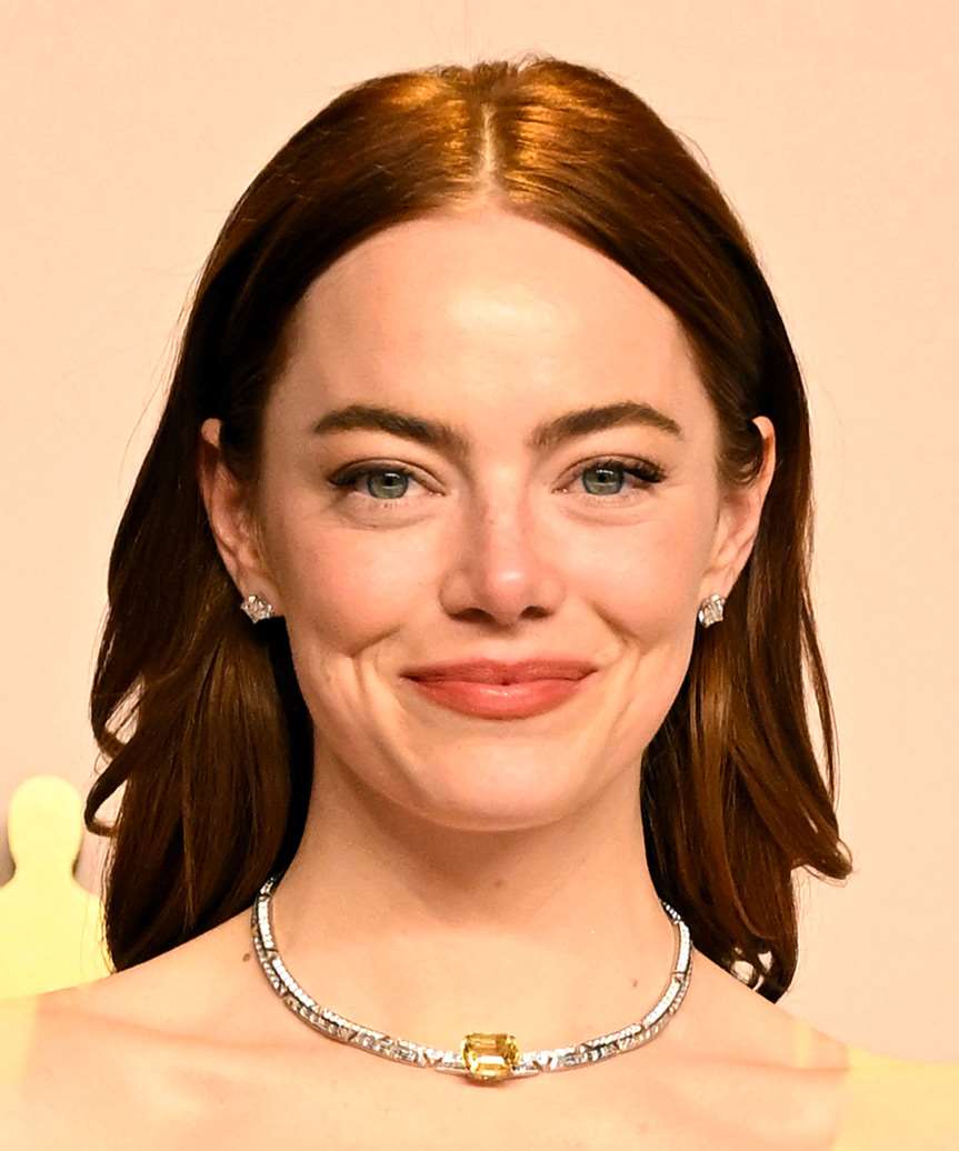 Emma Stone Elegant Copper Hairstyle