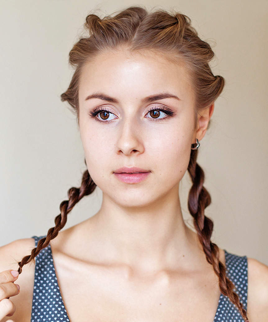 Youthful Braided Hairstyle