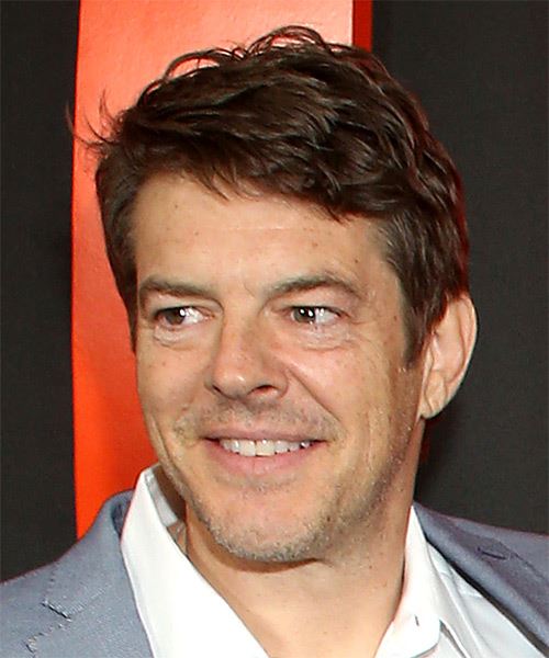 Jason Blum Short Wavy    Hairstyle with Side Swept Bangs - side view