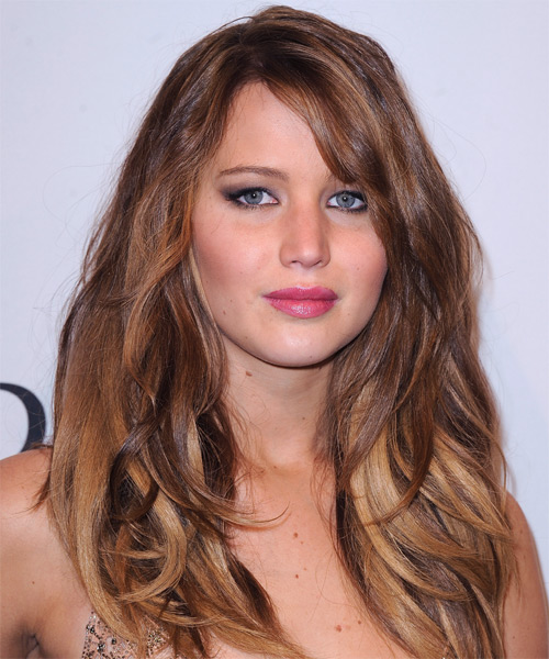 Jennifer Lawrence Long Straight     Hairstyle