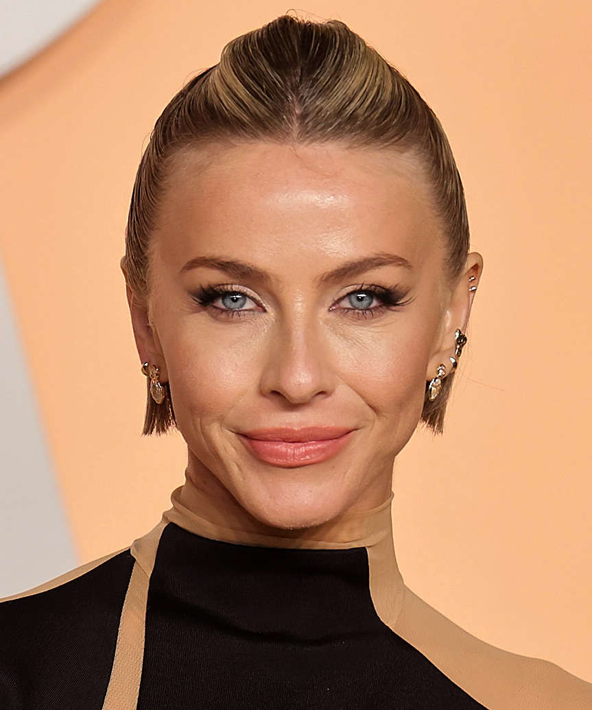 Julianne Hough Short Slicked-Back Bob Haircut