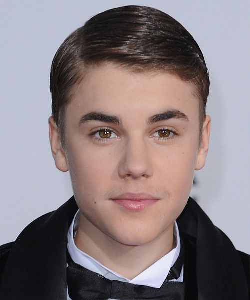 Justin Bieber Smooth Flat Hairstyle