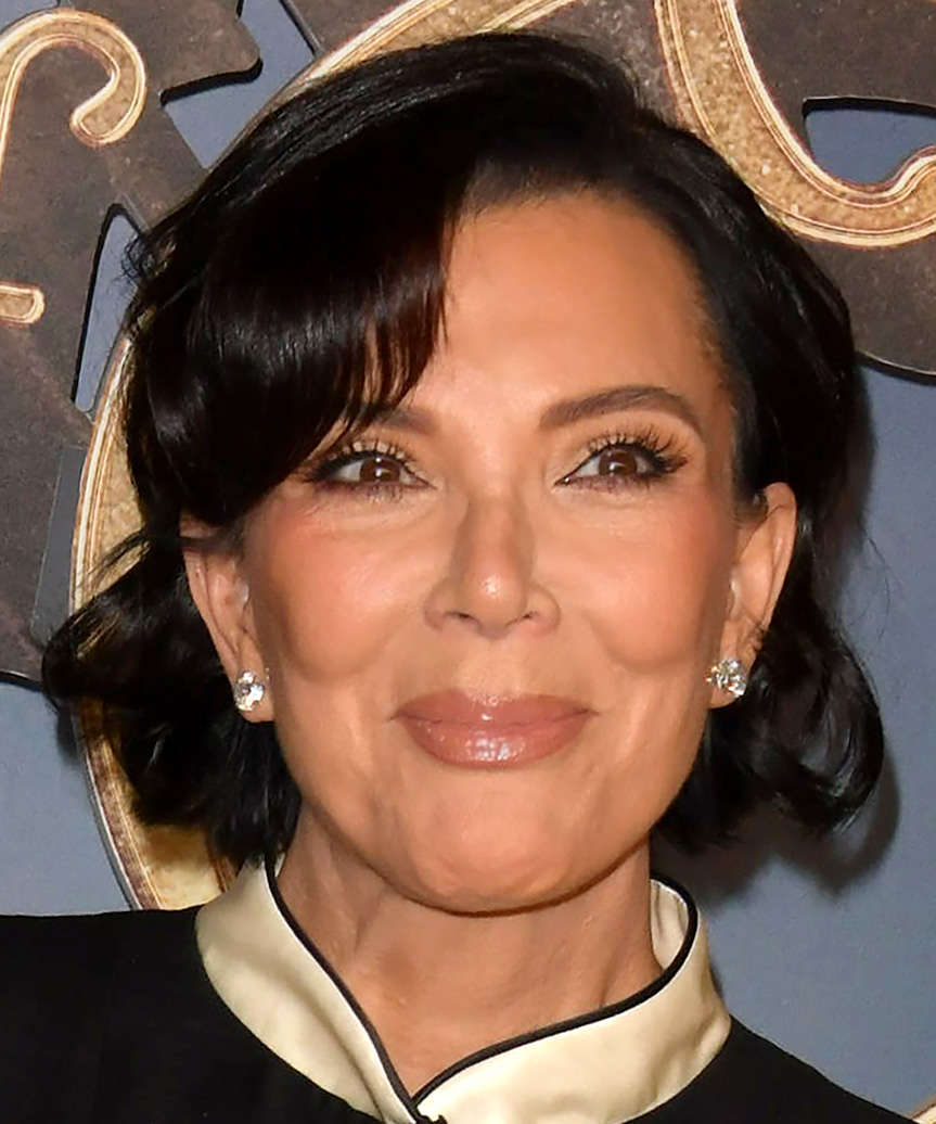 Kris Jenner Short Vintage-Inspired Hairstyle With Side Part