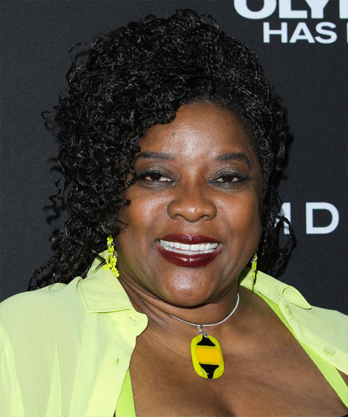 Loretta Divine  Long Curly   Black  Updo Hairstyle
