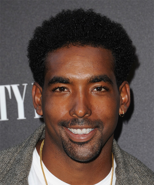 Marlon Yates Short Curly   Black   Hairstyle