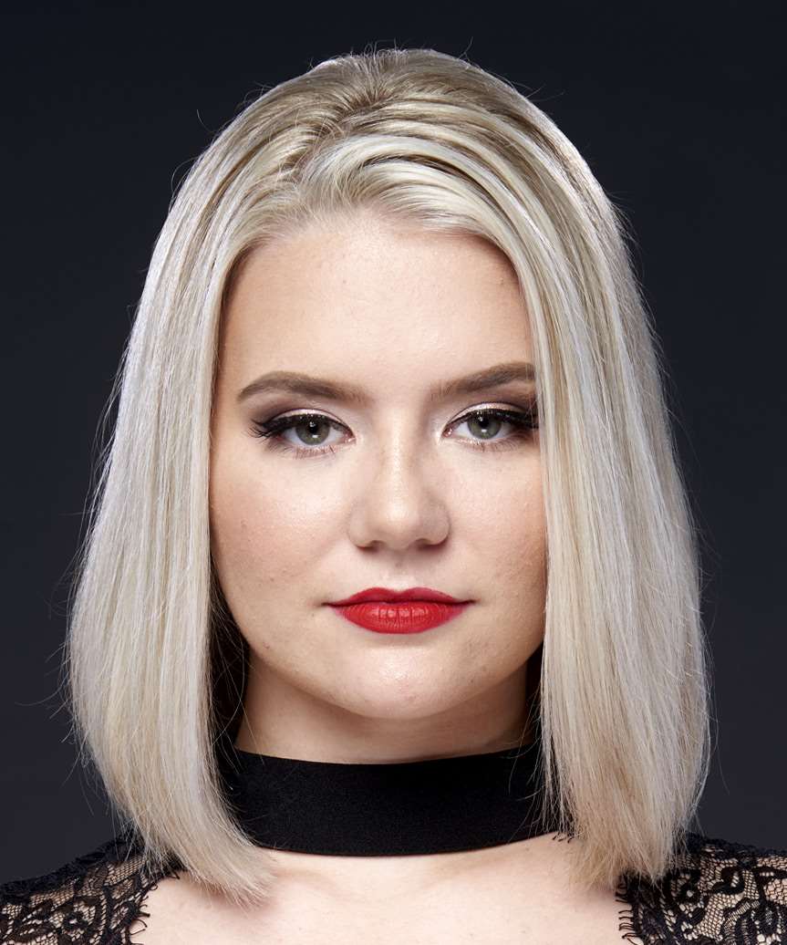 Blunt Shoulder-Length Blonde Bob Haircut
