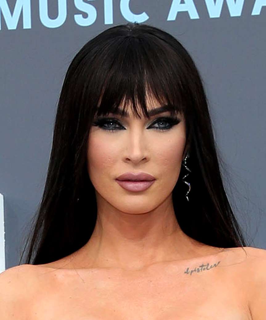 Megan Fox Long Straight   Black    Hairstyle