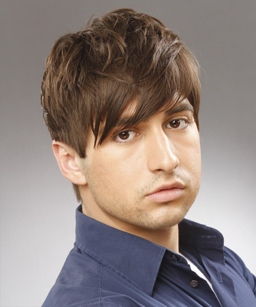 Short Hairstyle With Bangs For Men - side view