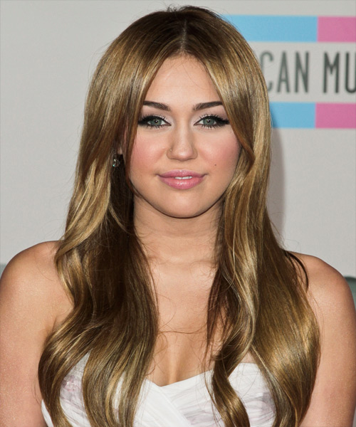 Miley Cyrus Long Straight   Honey   Hairstyle
