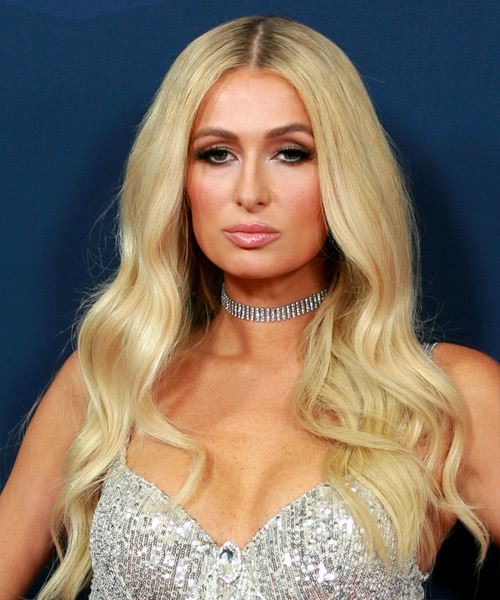 Paris Hilton Long Wavy   Light Blonde   Hairstyle