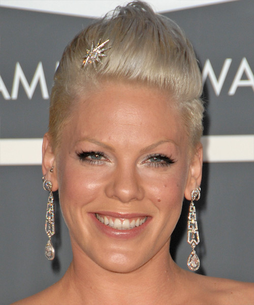 Pink Short Straight     Hairstyle