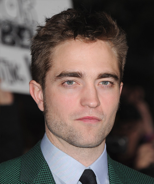 Robert Pattinson Short Straight   Light Chocolate Brunette   Hairstyle - side view