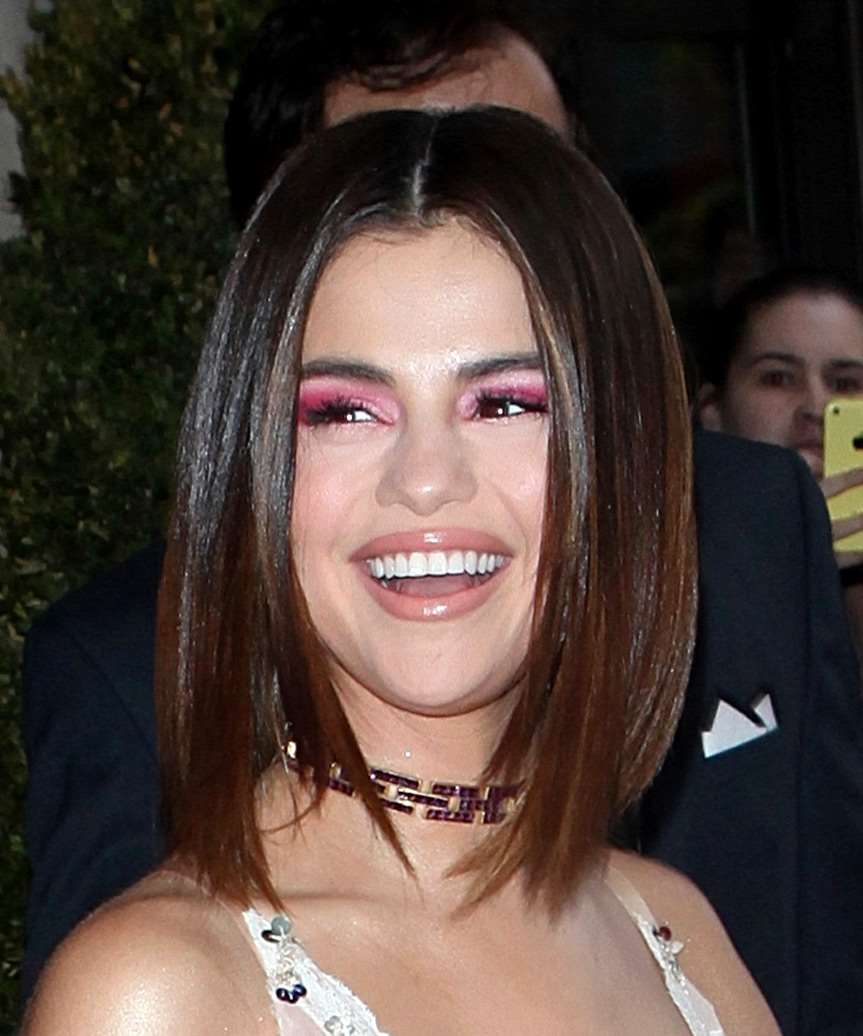Selena Gomez Medium-Length Bob Haircut
