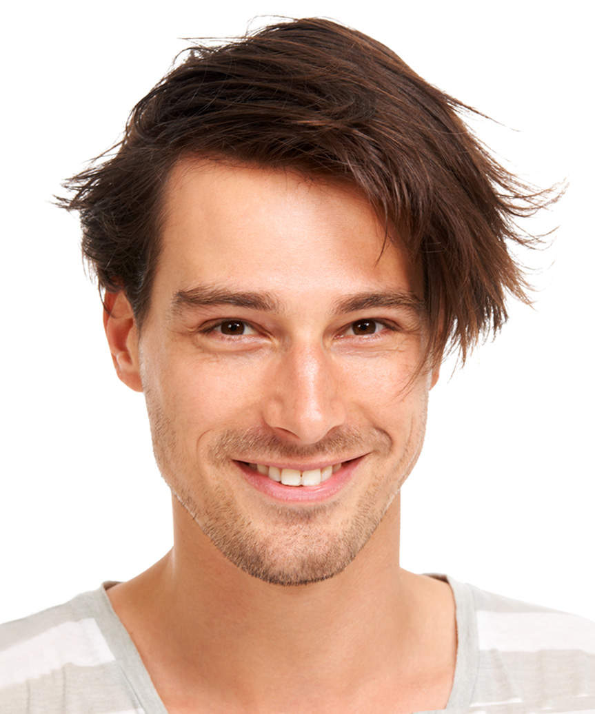 Short Trendy Male Hairstyle With Extended Length On Top