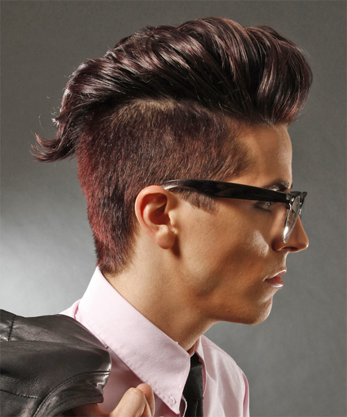 Under-Cut Male Hairstyle With High Top - side on view