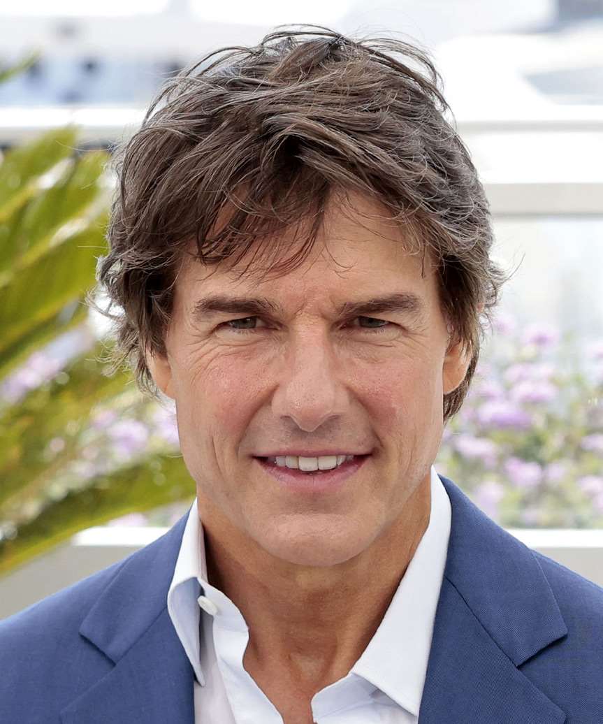Tom Cruise Short Straight   Dark Brunette   Hairstyle