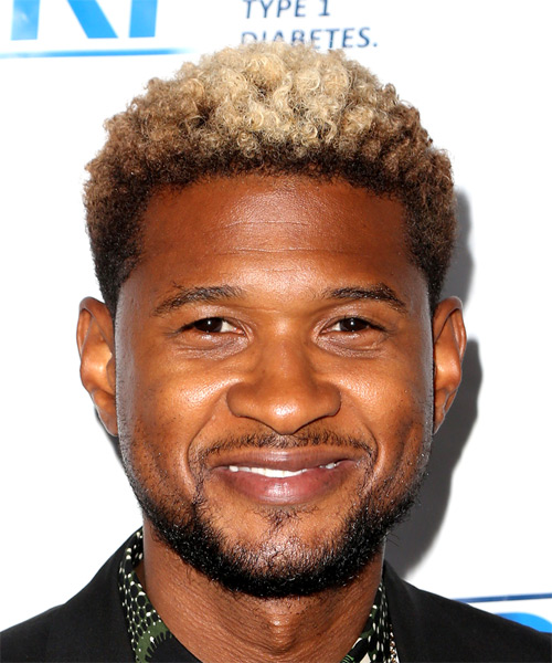 Usher Short Curly    Hairstyle 