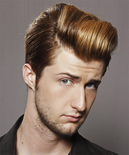 Short Sleek Glamorous Hairstyle For Men - side on view